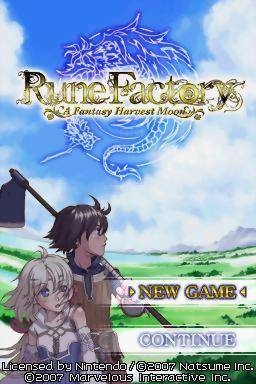 Rune Factory: A Fantasy Harvest Moon (DS) (gamerip) (2006